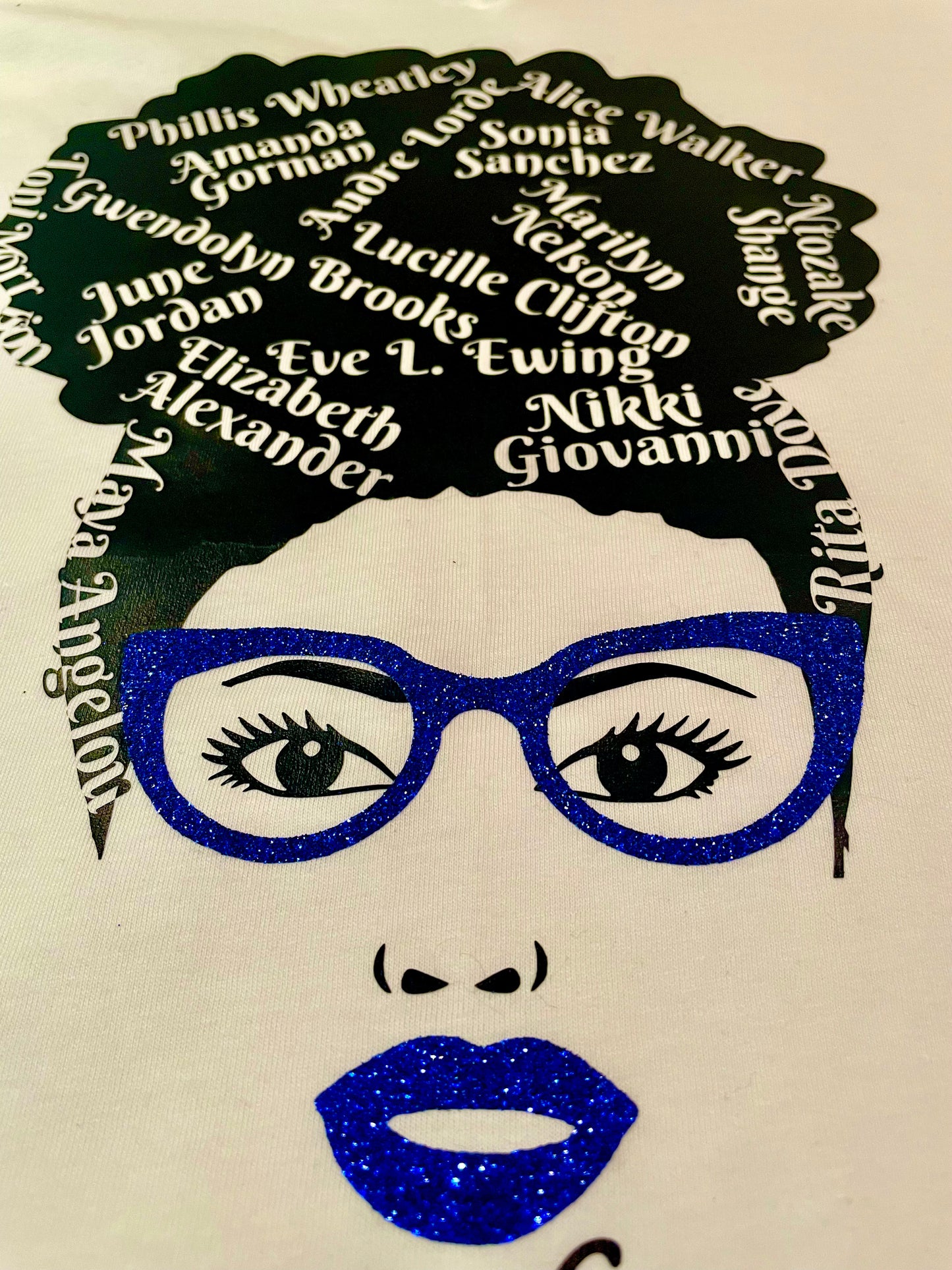 Poetic Afro Puff with Glasses