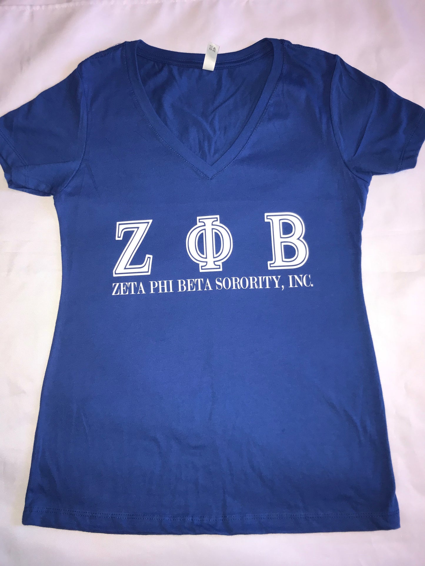 Zeta Phi Beta Letters Tee